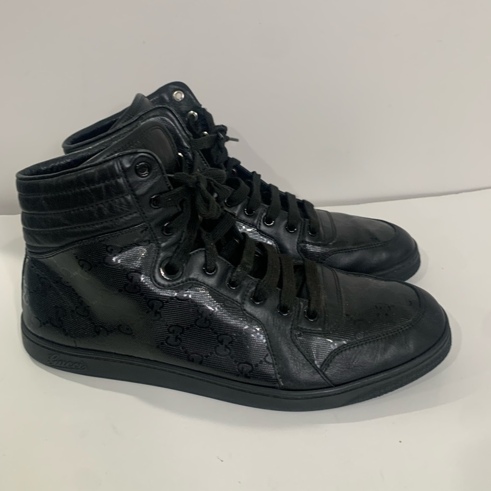 Black Gucci Hightop sneakers